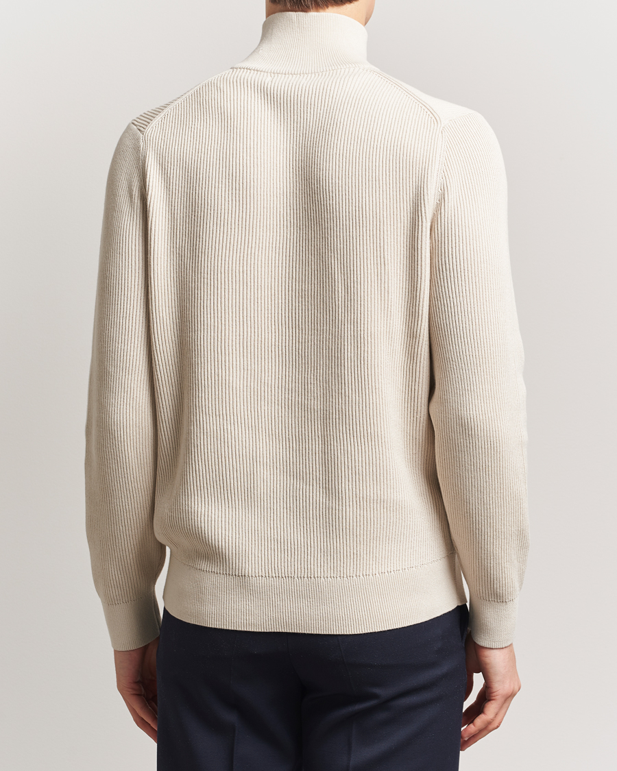 Men | Sweaters & Knitwear | J.Lindeberg | Alex Knitted Half-Zip Moonbeam