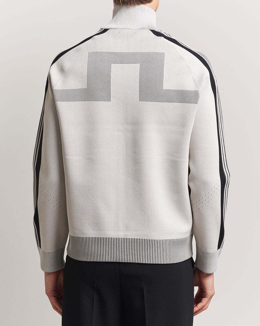 Men | Coats & Jackets | J.Lindeberg | Max Tech Knit Track Jacket Moonbeam