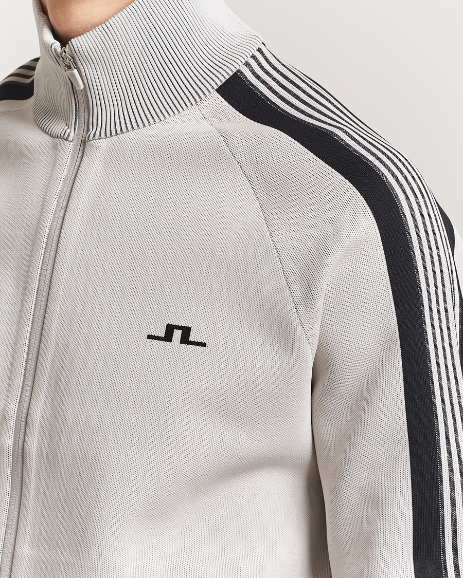 Men | Coats & Jackets | J.Lindeberg | Max Tech Knit Track Jacket Moonbeam