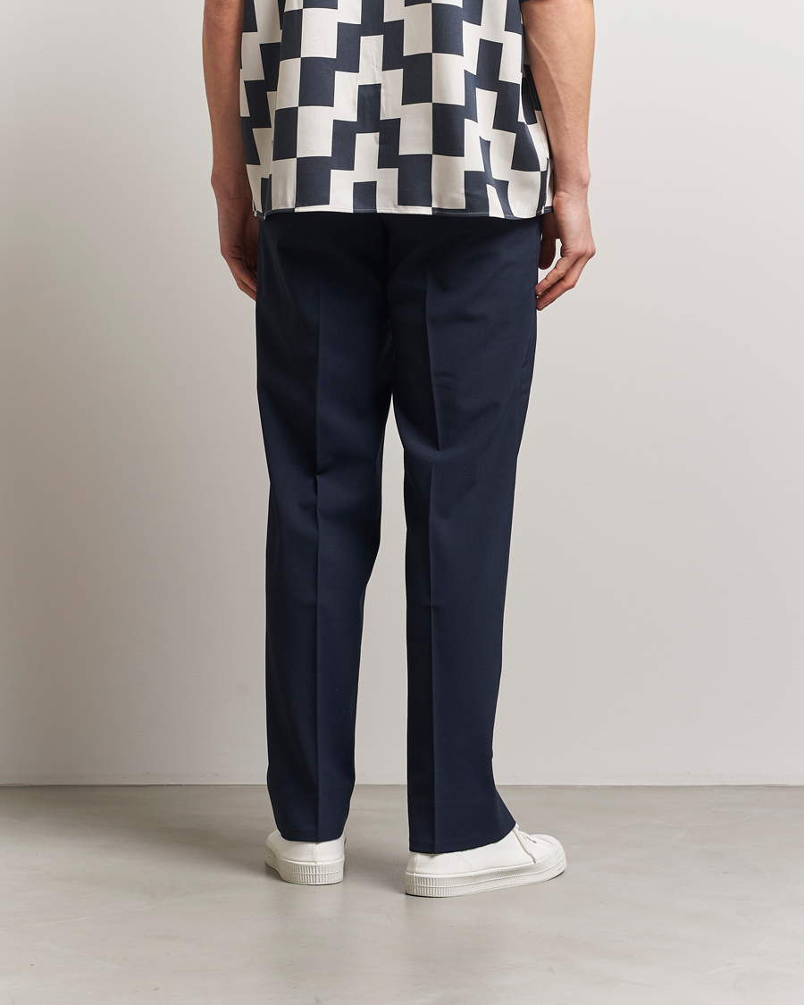 Men | Trousers | J.Lindeberg | Gabi Drape Wool Pants Navy