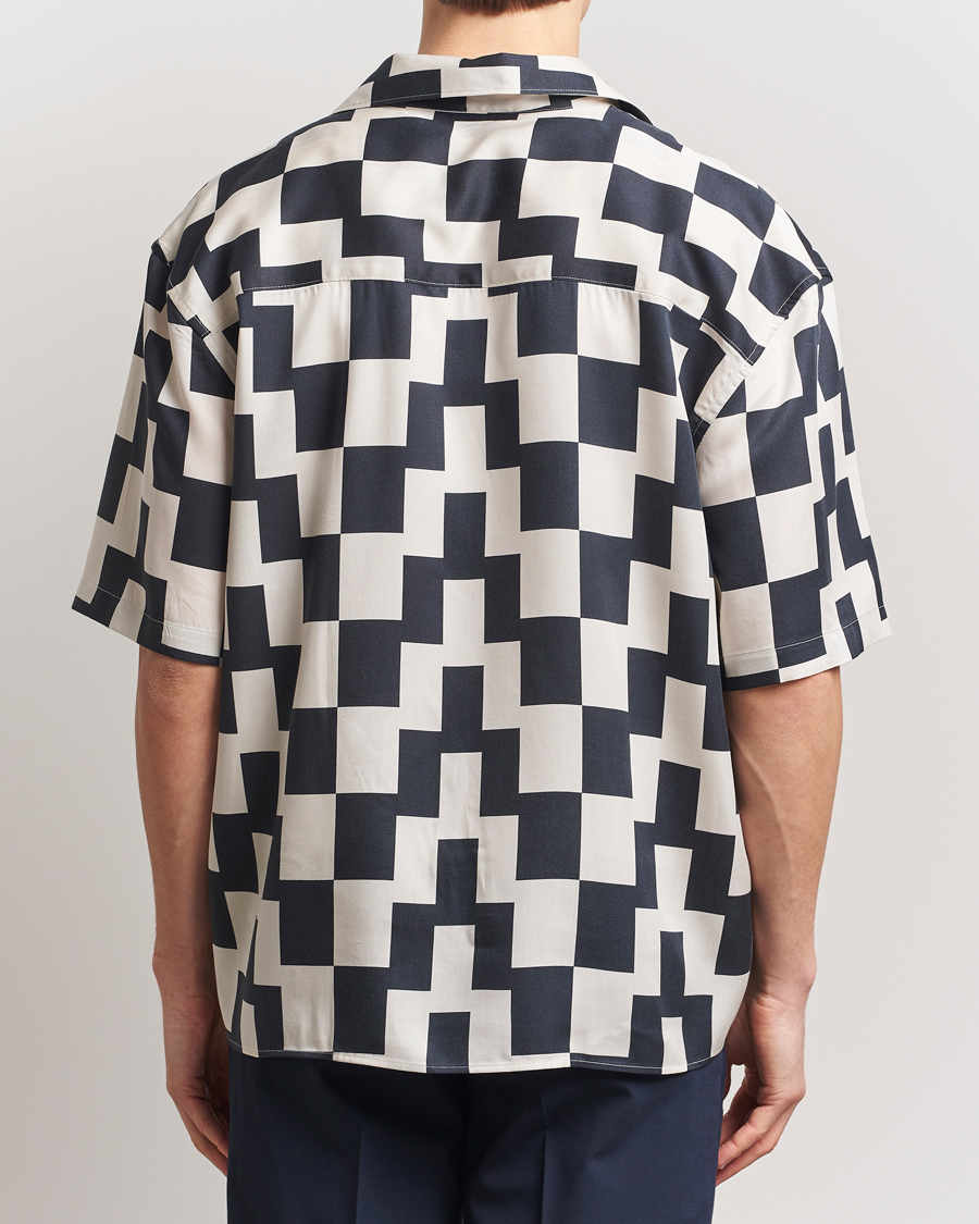 Men | Shirts | J.Lindeberg | Ellis Stack Bridge Print Shirt Black