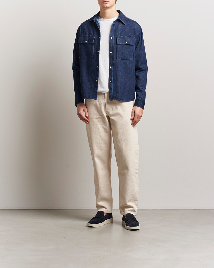 Men | Shirts | J.Lindeberg | Finnigan Denim Shirt Navy