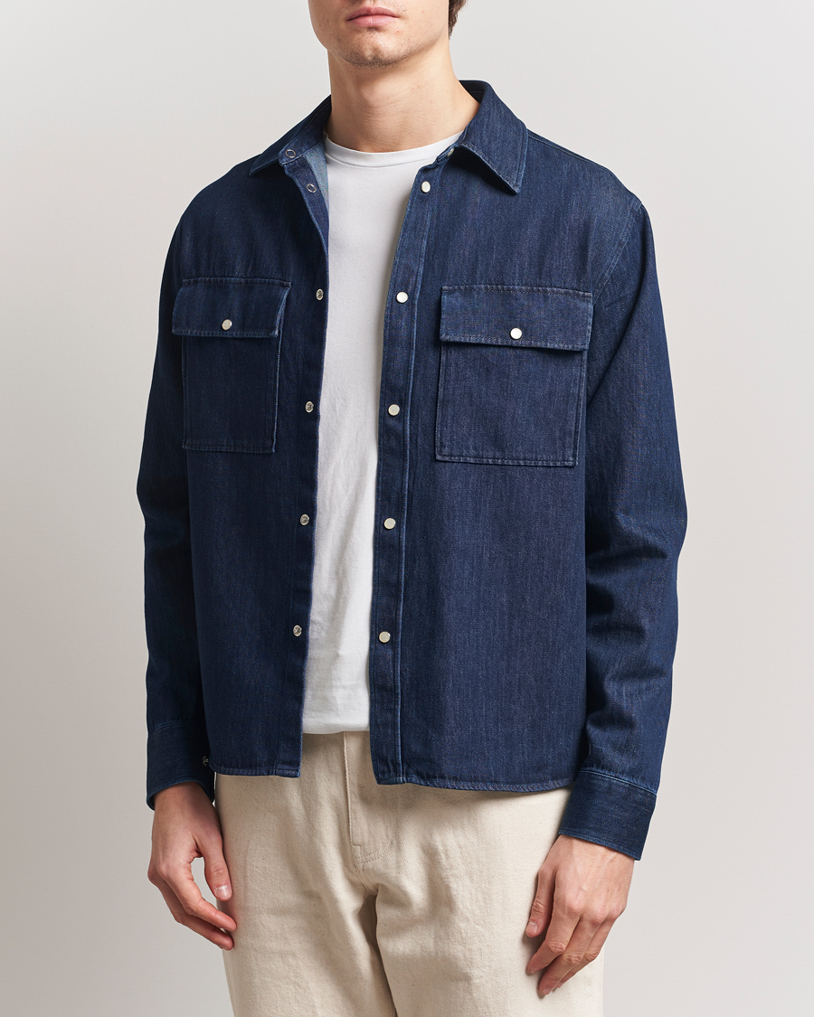 Men | Shirts | J.Lindeberg | Finnigan Denim Shirt Navy