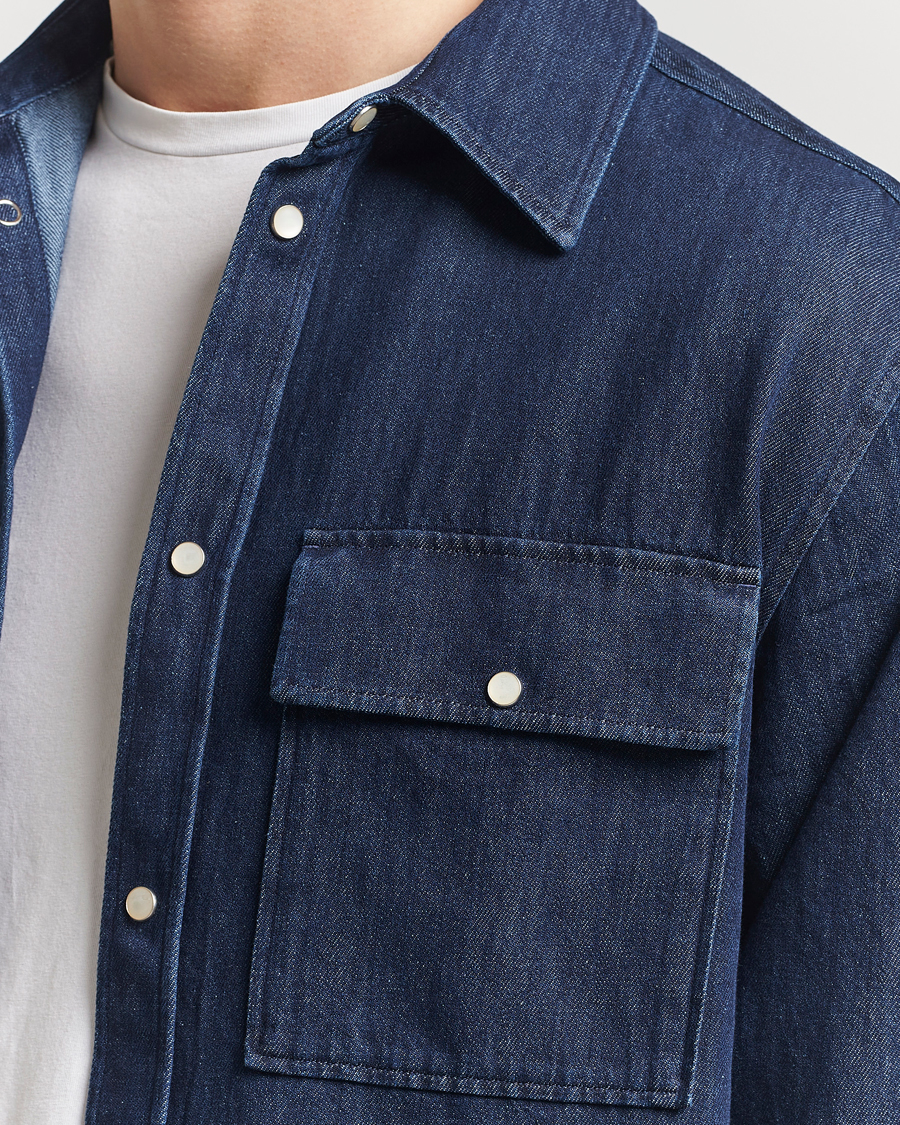 Men | Shirts | J.Lindeberg | Finnigan Denim Shirt Navy