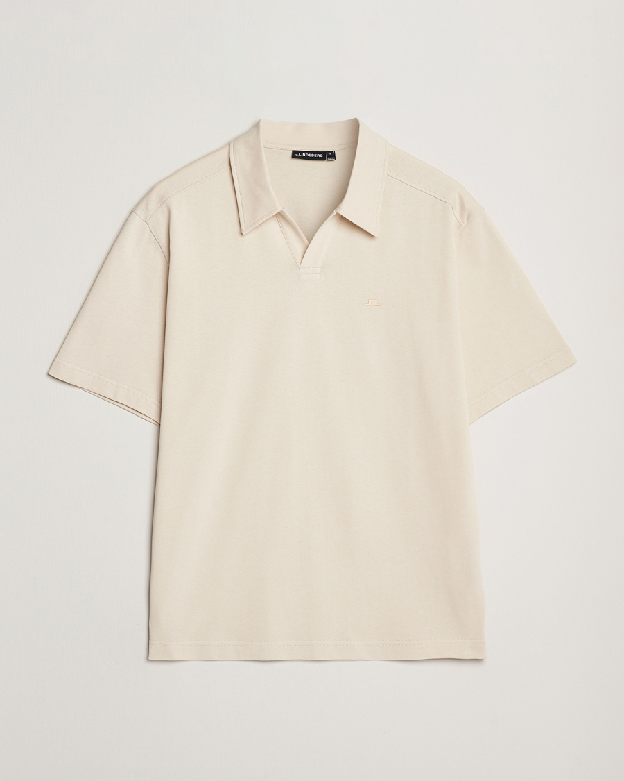 Men | Polo Shirts | J.Lindeberg | Roy Relaxed Polo Pique Moonbeam