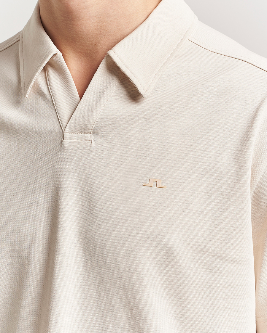 Men | Polo Shirts | J.Lindeberg | Roy Relaxed Polo Pique Moonbeam