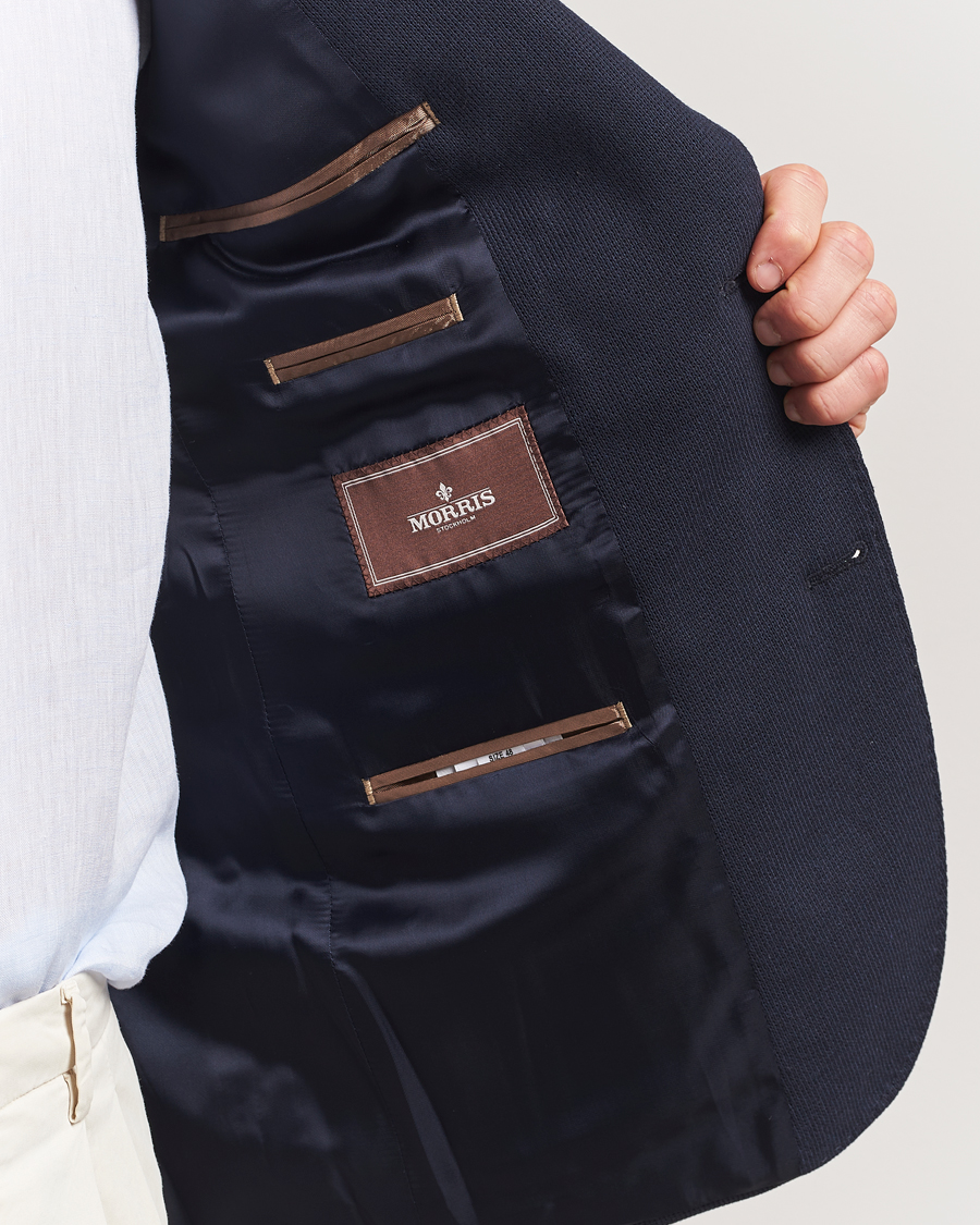 Men | Blazers | Morris Heritage | Cotton Jersey Blazer Navy