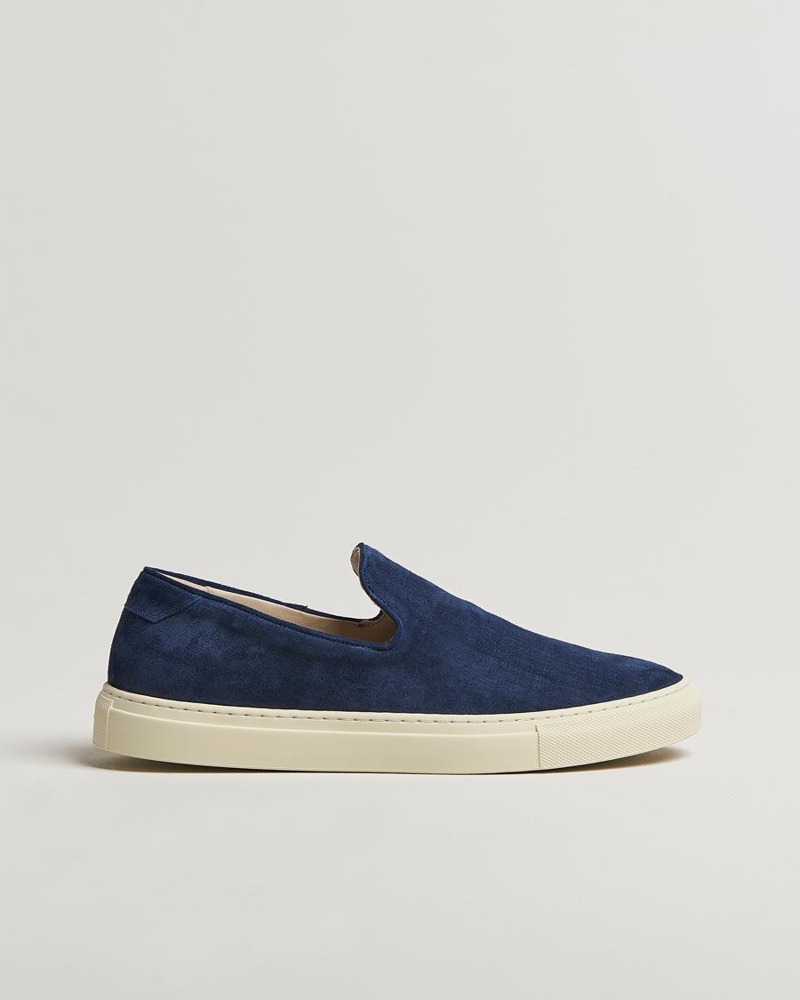Men | Loafers | CQP | Jetty Suede Sneaker Loafer Washed Navy