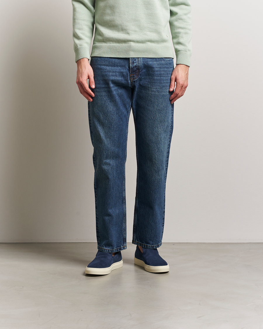 Men | Loafers | CQP | Jetty Suede Sneaker Loafer Washed Navy