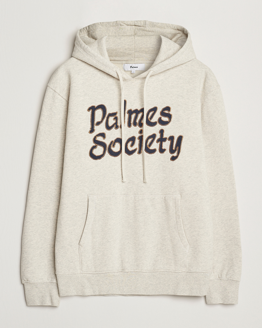 Men | Sweaters & Knitwear | Palmes | Society Hoodie Oatmeal