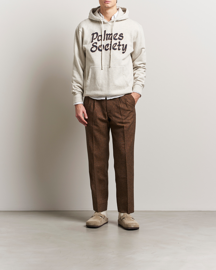 Men | Sweaters & Knitwear | Palmes | Society Hoodie Oatmeal