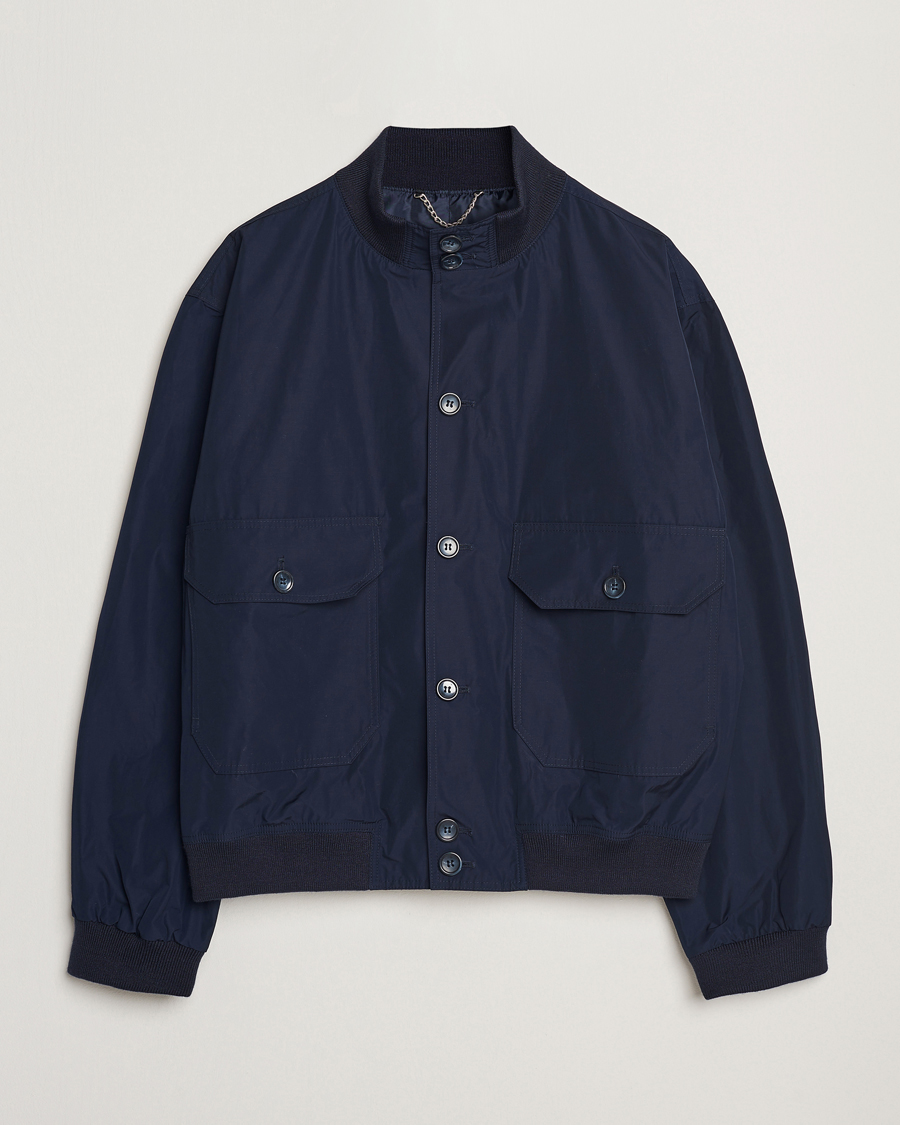 Men | Coats & Jackets | Palmes | Harrington Jacket Navy