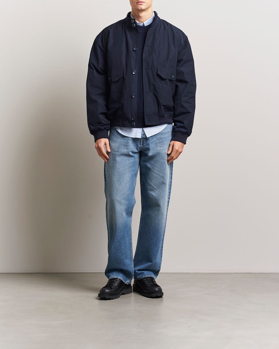 Men | Coats & Jackets | Palmes | Harrington Jacket Navy