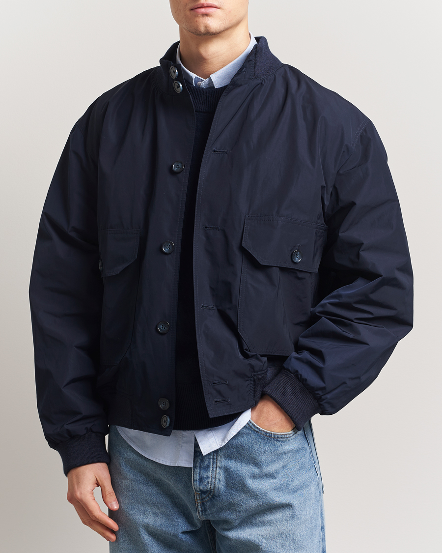Men | Coats & Jackets | Palmes | Harrington Jacket Navy