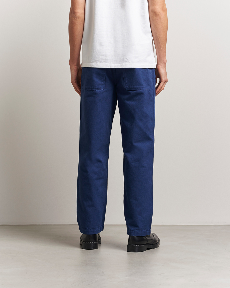 Men | Trousers | Palmes | Twill Cotton Pants Dark Blue