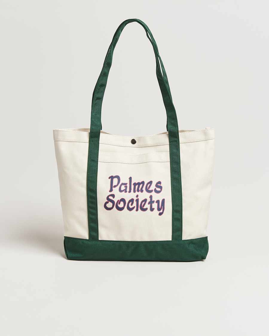 Men | Bags | Palmes | Society Tote Bag White/Green