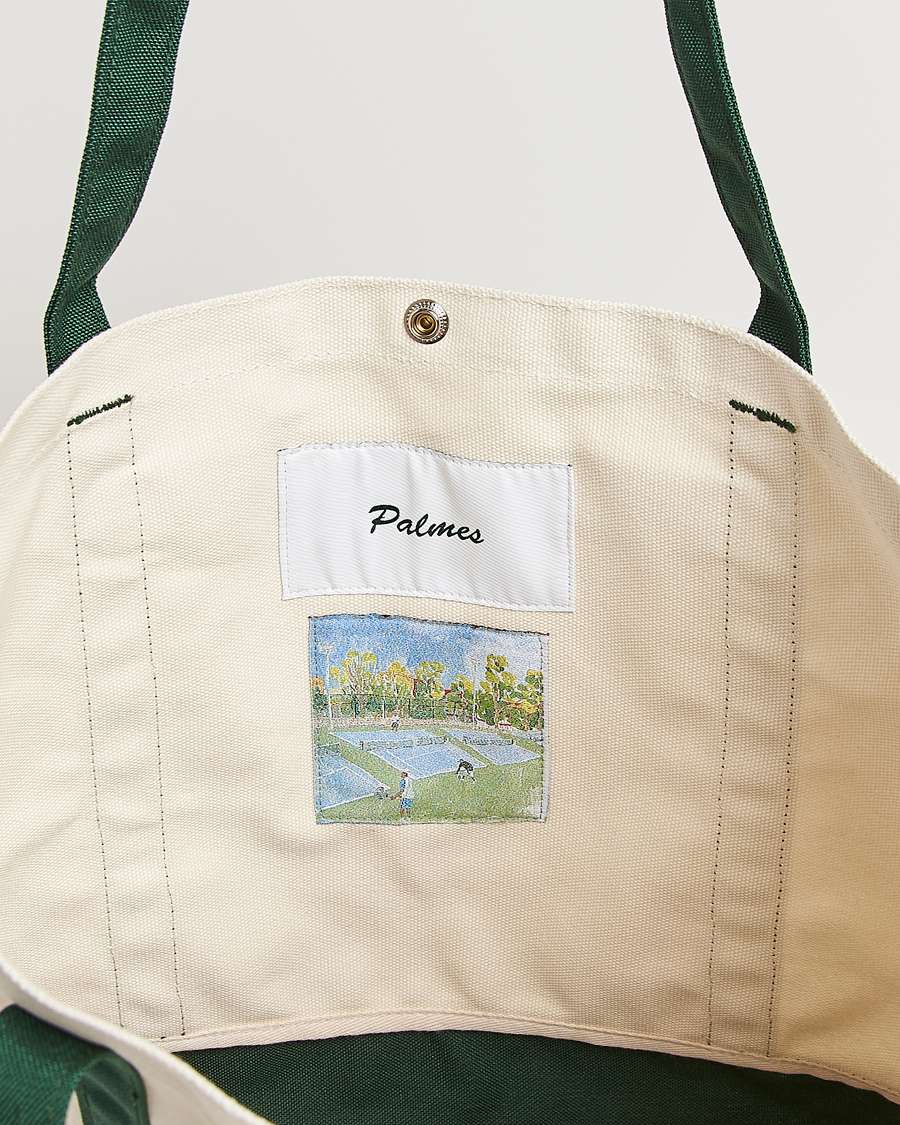 Men | Bags | Palmes | Society Tote Bag White/Green
