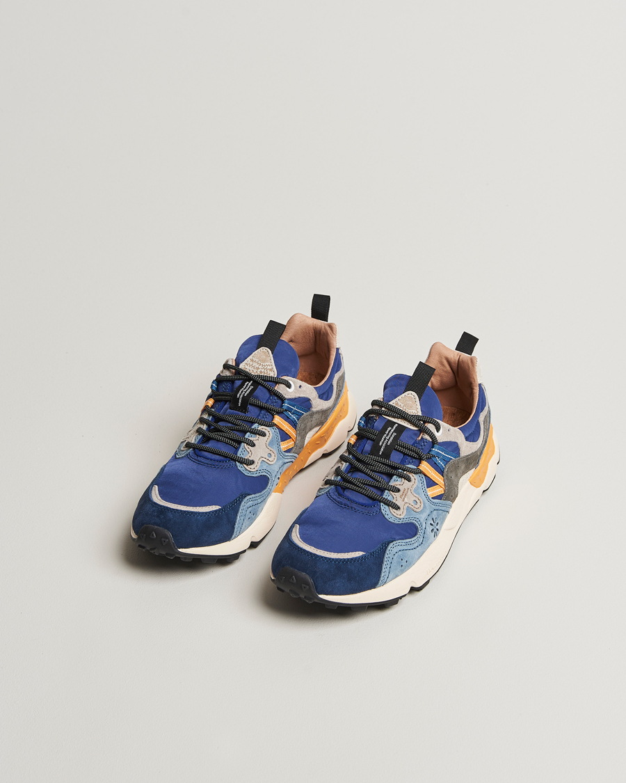 Men | Sneakers | Flower Mountain | Yamano 3 Suede/Nylon Sneaker Mixed Blue