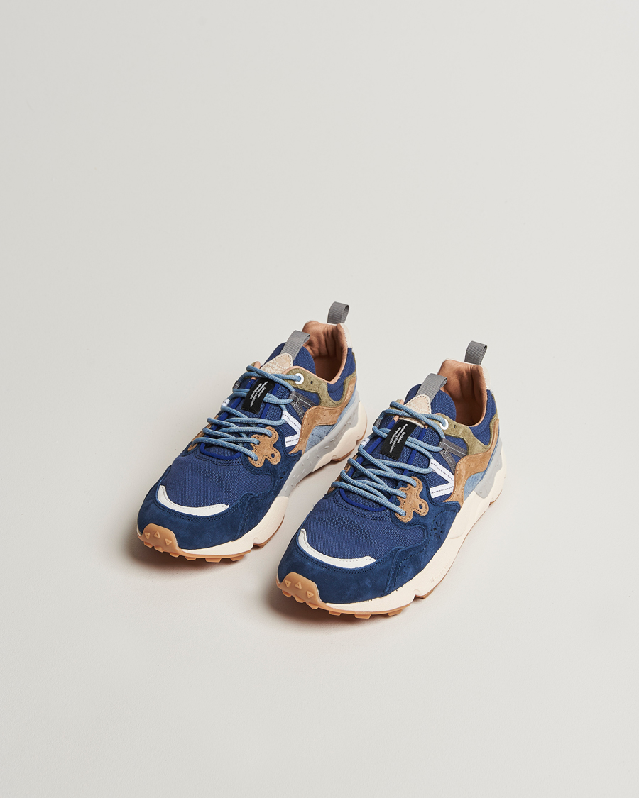 Men | Sneakers | Flower Mountain | Yamano 3 Suede/Canvas Sneaker Navy