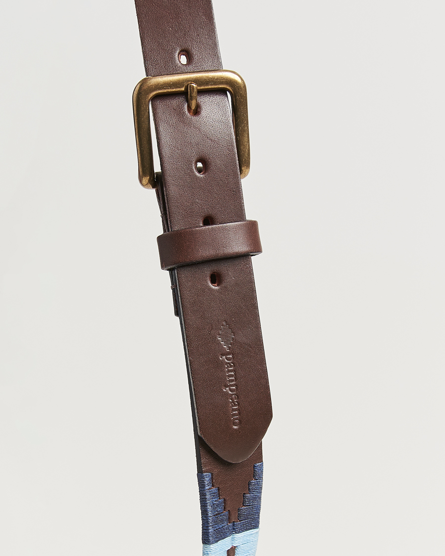 Men | Belts | Pampeano | Multi Hand Stitched Classic Leather Belt 3,5cm