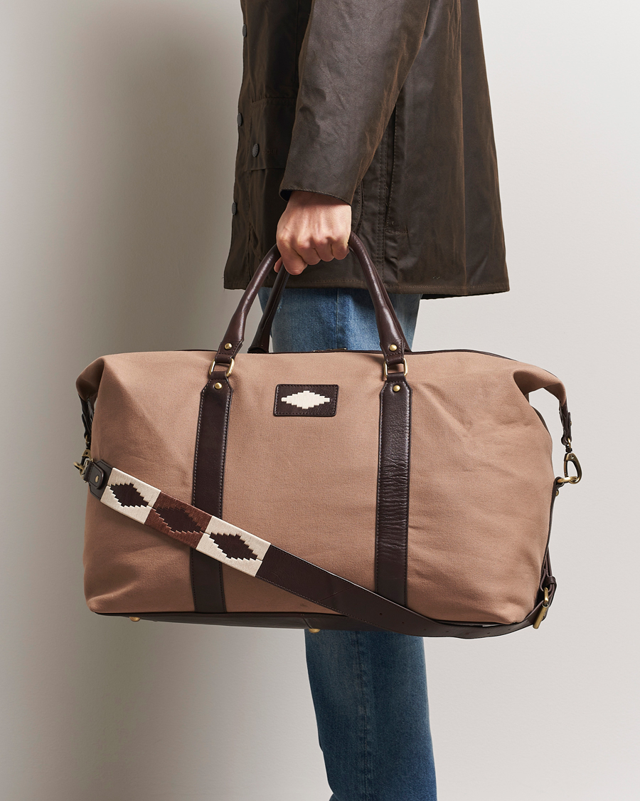 Men | Bags | Pampeano | Cabballero Large Canvas Weekend Bag Khaki