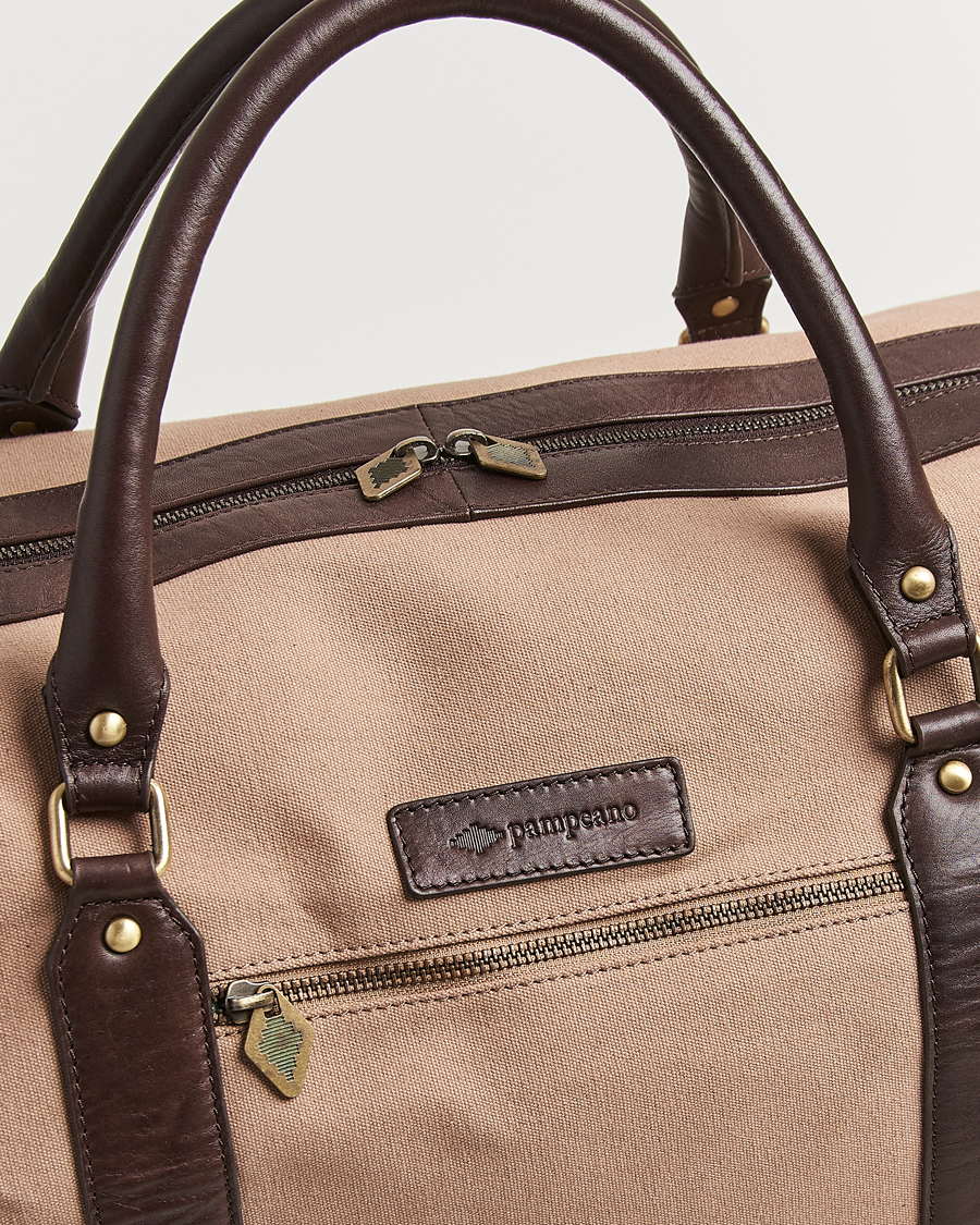 Men | Bags | Pampeano | Cabballero Large Canvas Weekend Bag Khaki