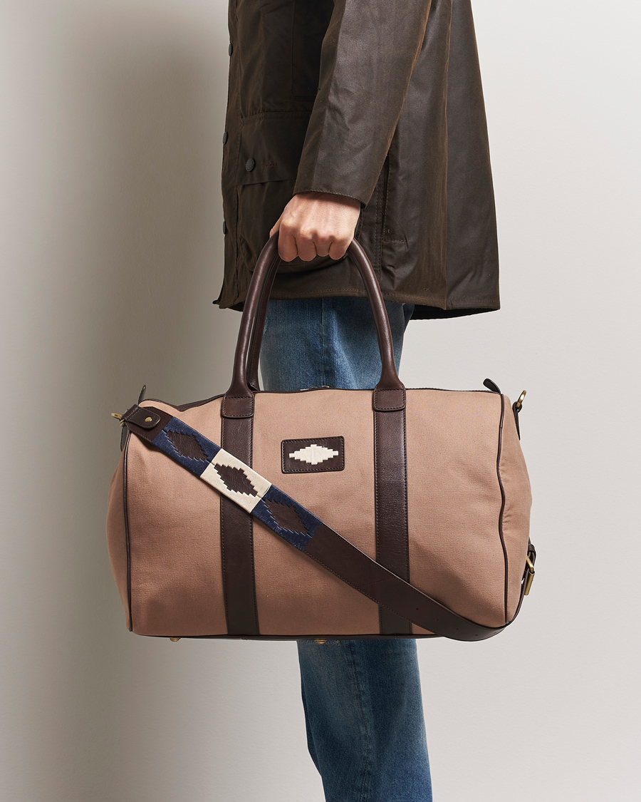 Men | Bags | Pampeano | Varon Small Canvas Weekend Bag Khaki