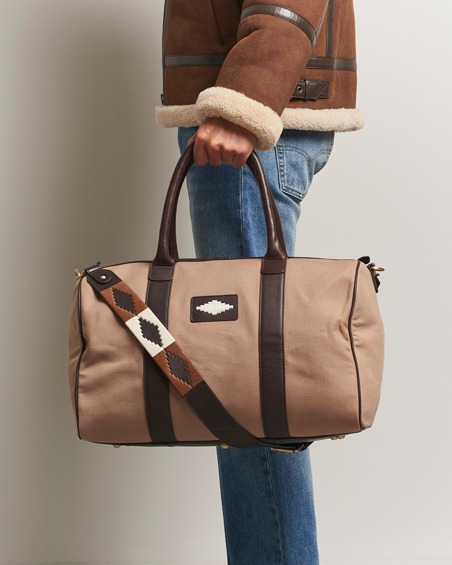 Men | Bags | Pampeano | Varon Small Canvas Weekend Bag Khaki