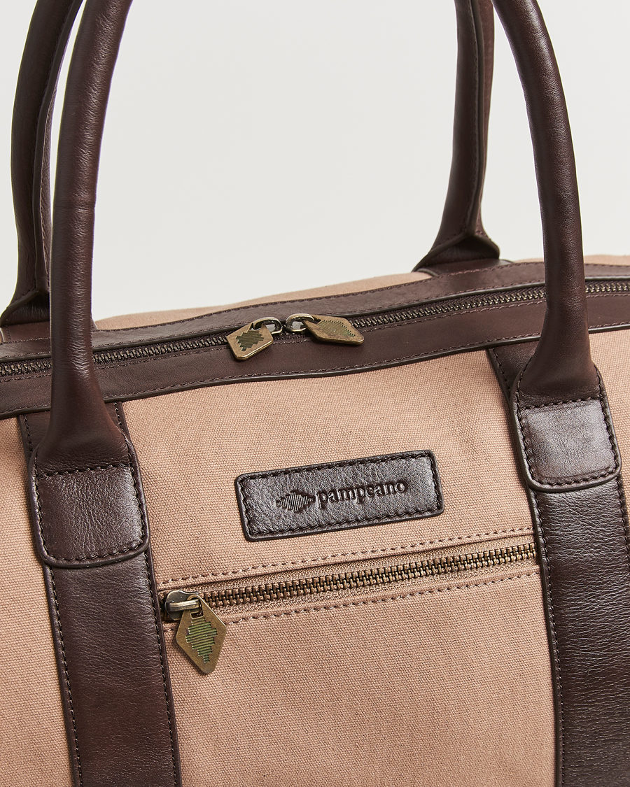 Men | Bags | Pampeano | Varon Small Canvas Weekend Bag Khaki
