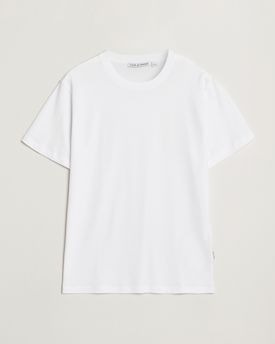 Men | T-Shirts | Tiger of Sweden | Dillan Crew Neck T-Shirt White