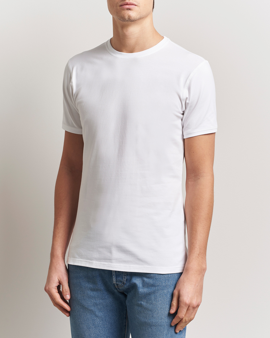 Men | T-Shirts | Tiger of Sweden | Heimdal 2-Pack Crew Neck T-Shirt White