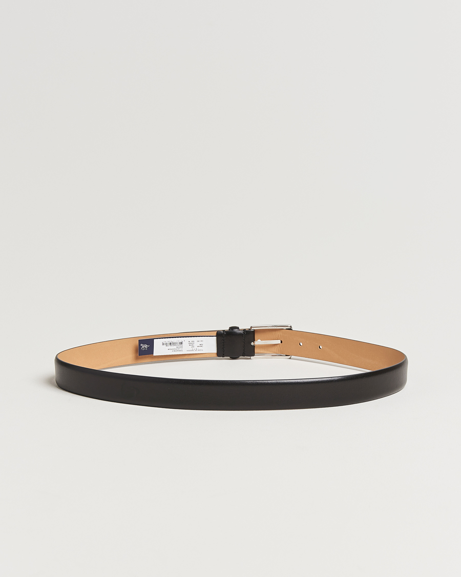 Men | Belts | Tiger of Sweden | Asenby Leather 3 cm Belt Black