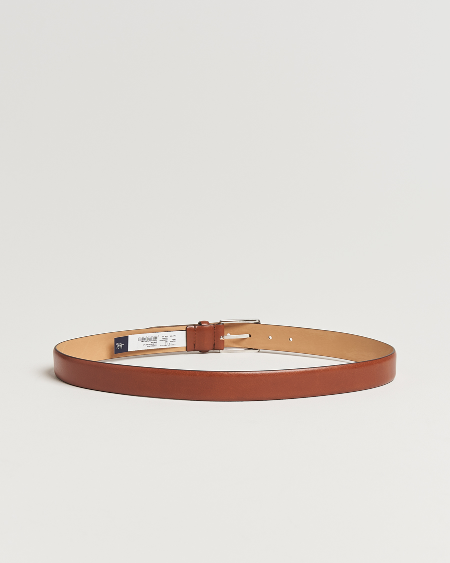 Men | Belts | Tiger of Sweden | Asenby Leather 3 cm Belt Cognac