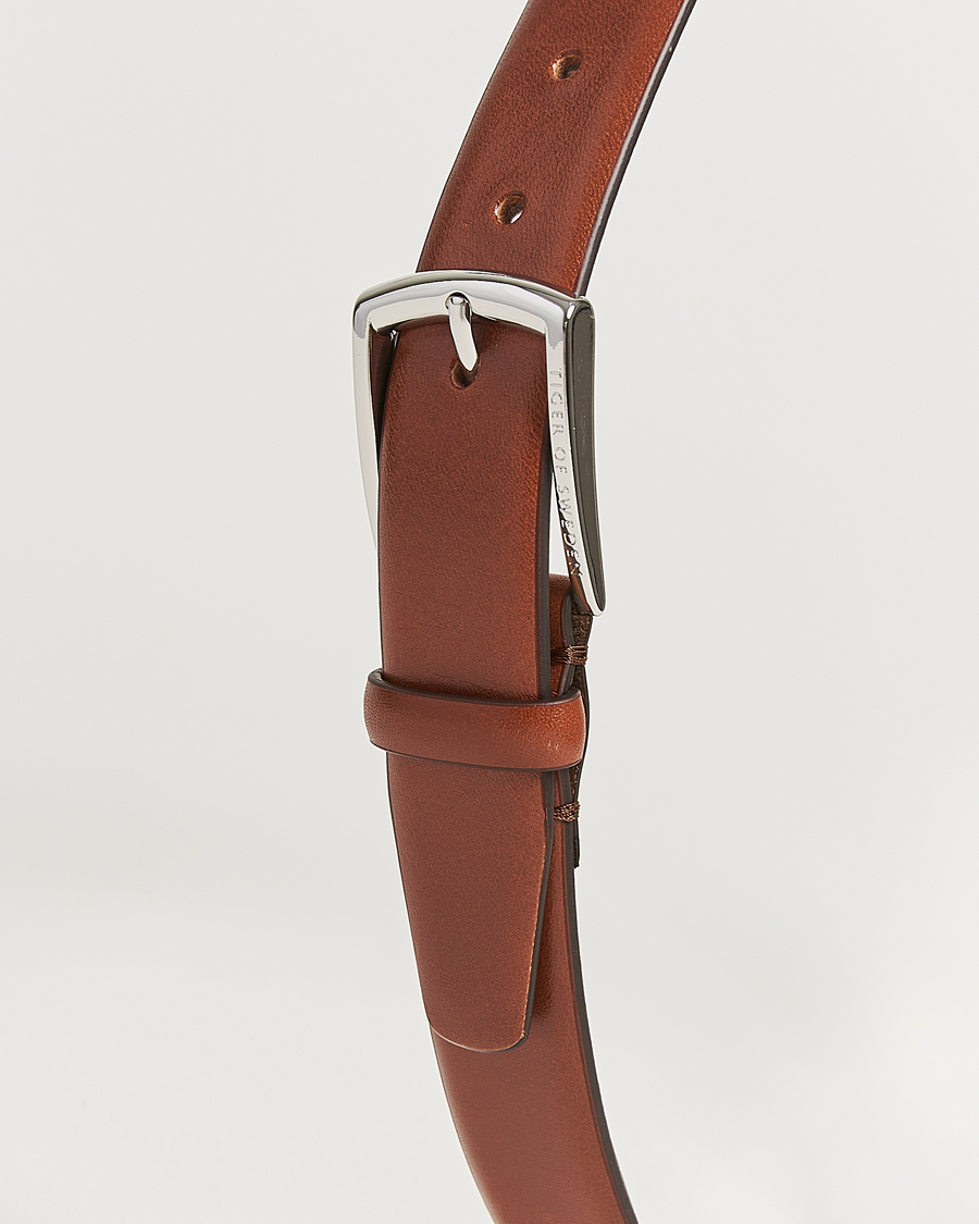 Men | Belts | Tiger of Sweden | Asenby Leather 3 cm Belt Cognac