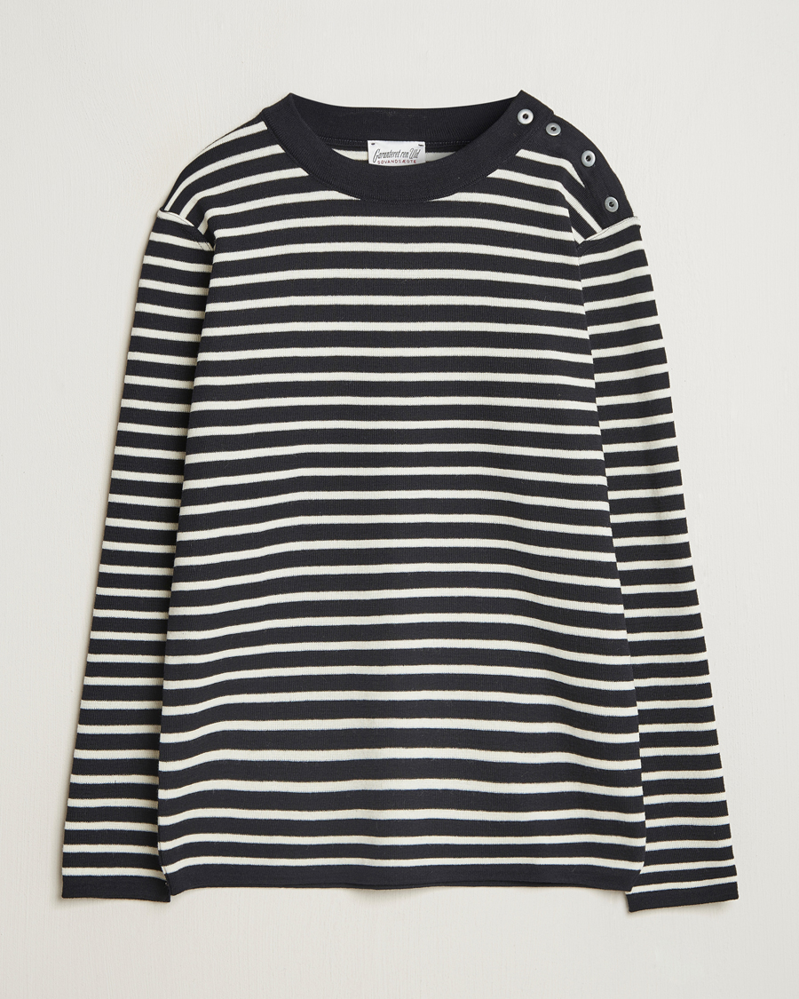 Men | Sweaters & Knitwear | S.N.S. Herning | Naval Crew Neck Navy/White