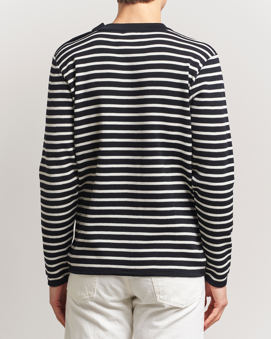 Men | Sweaters & Knitwear | S.N.S. Herning | Naval Crew Neck Navy/White