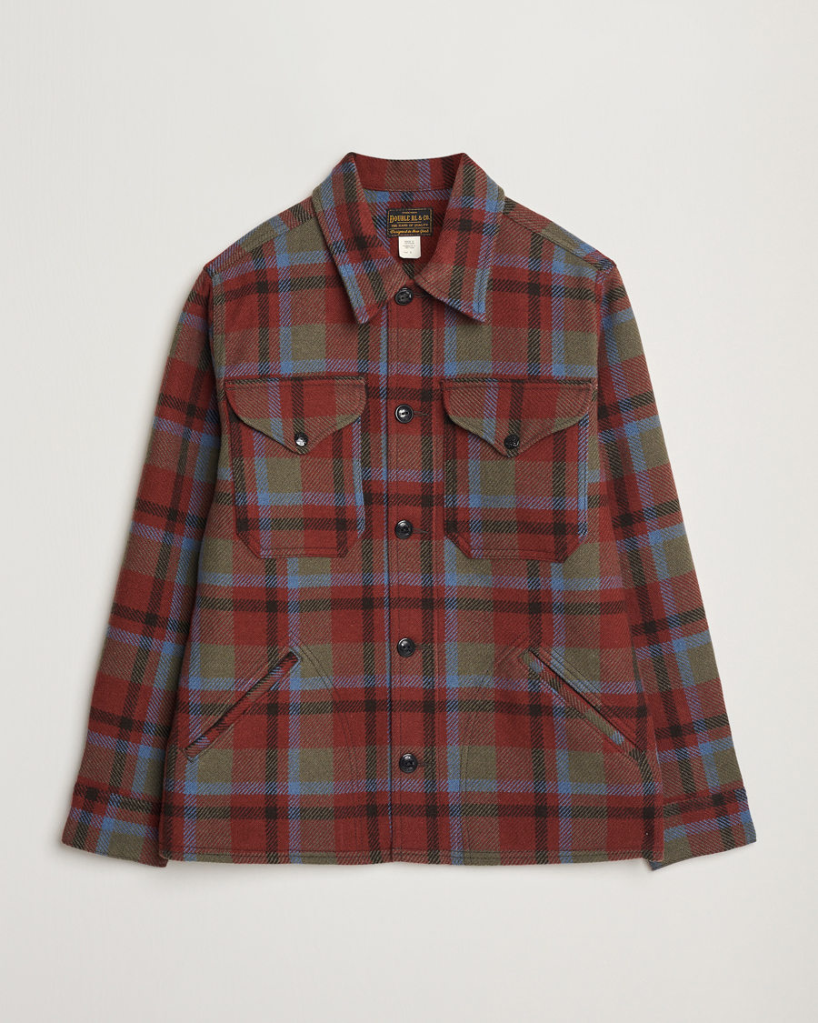 Men | Coats & Jackets | RRL | Ace Cruiser Unlined Jacket Maroon Plaid