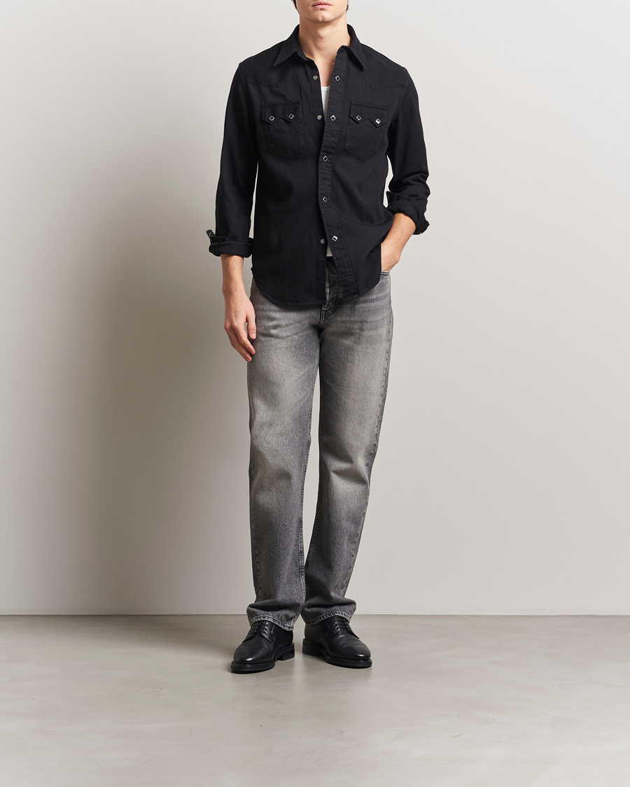 Men | Shirts | RRL | Sawtooth Western Shirt Black