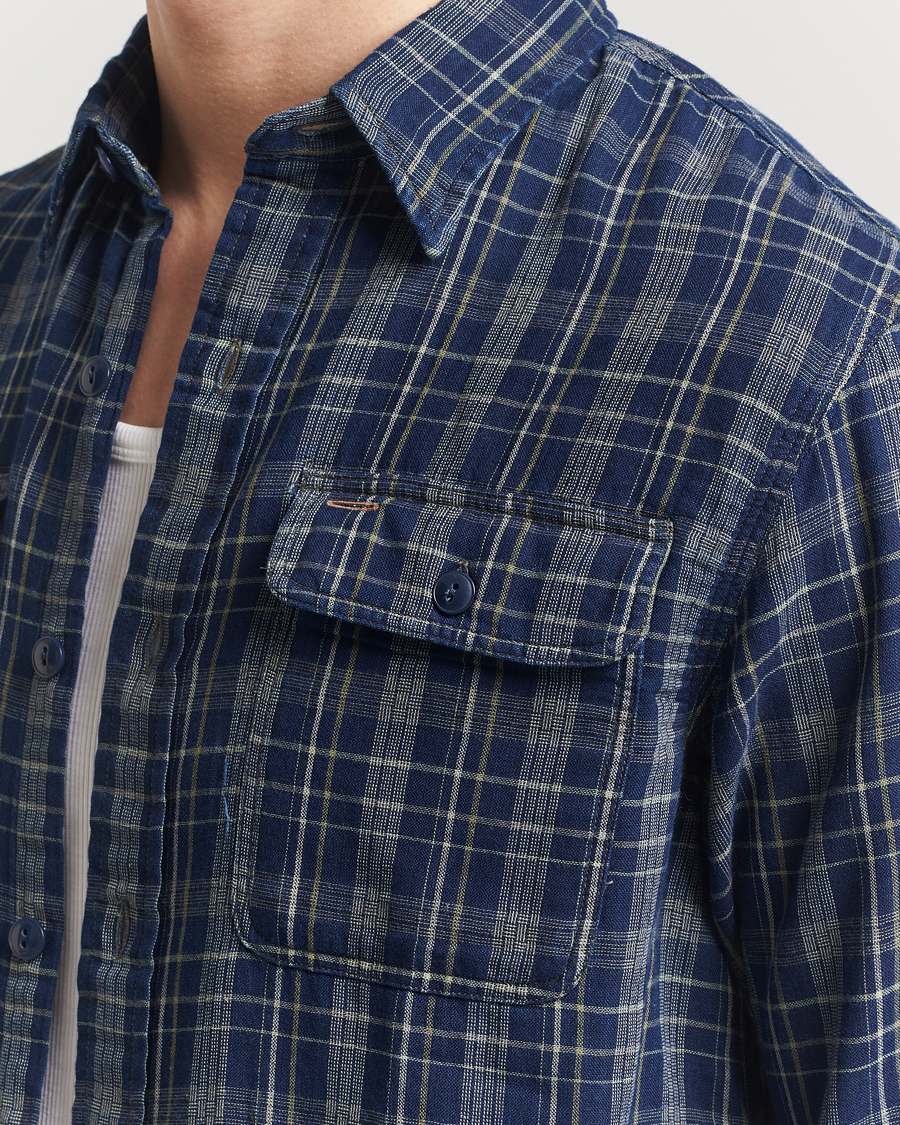 Men | Shirts | RRL | Matlock Double Pocket Shirt Indigo Plaid
