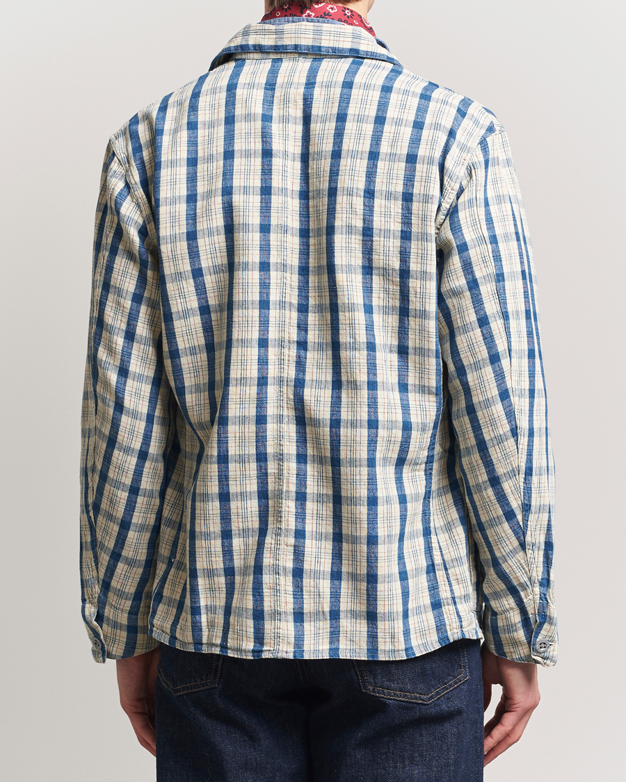 Men | Coats & Jackets | RRL | Norfolk Shirt Jacket Indigo/Cream Plaid
