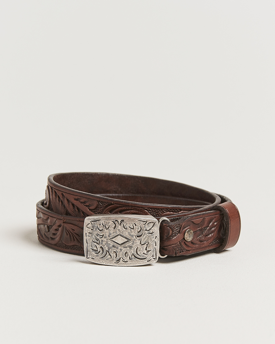 Men | Belts | RRL | Coleman Belt Brown
