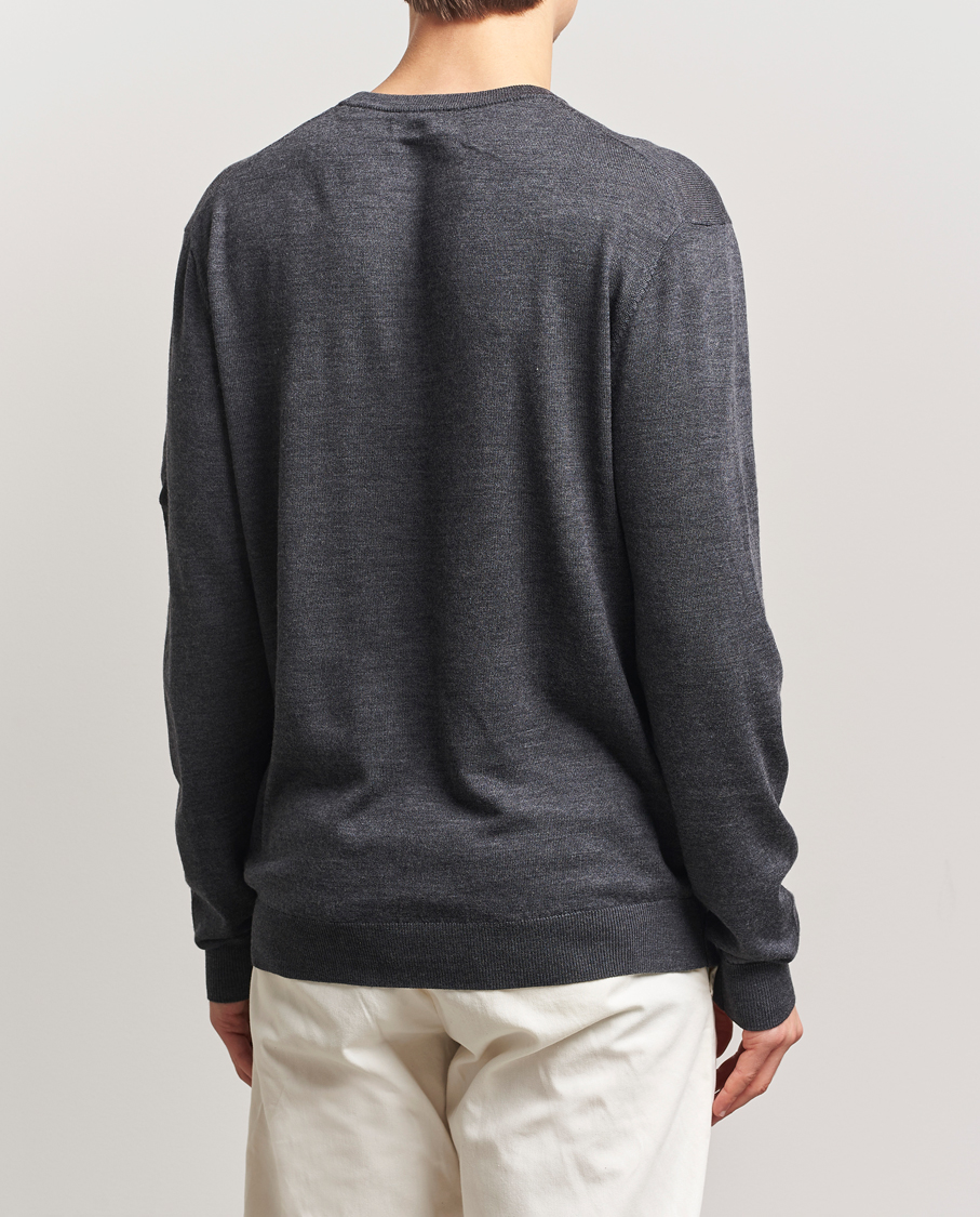 Men | Sweaters & Knitwear | LES DEUX | Greyson Merino Knit Dark Grey Melange