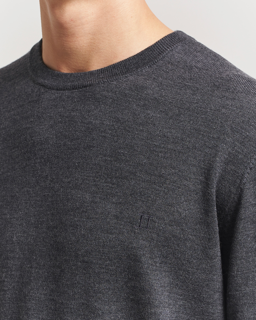 Men | Sweaters & Knitwear | LES DEUX | Greyson Merino Knit Dark Grey Melange