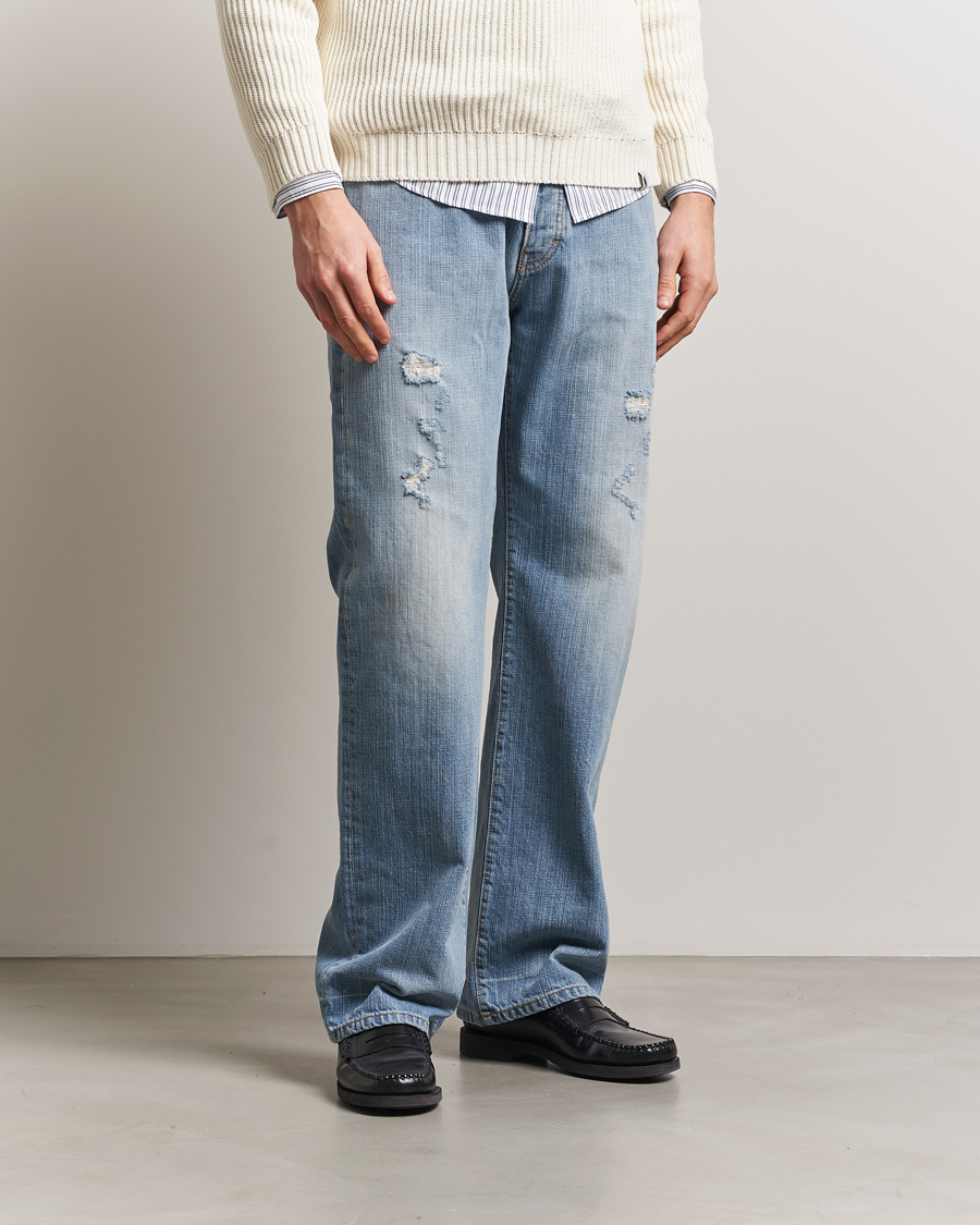 Men | Jeans | Jeanerica | VM009 Vega Jeans Light Blue Righe