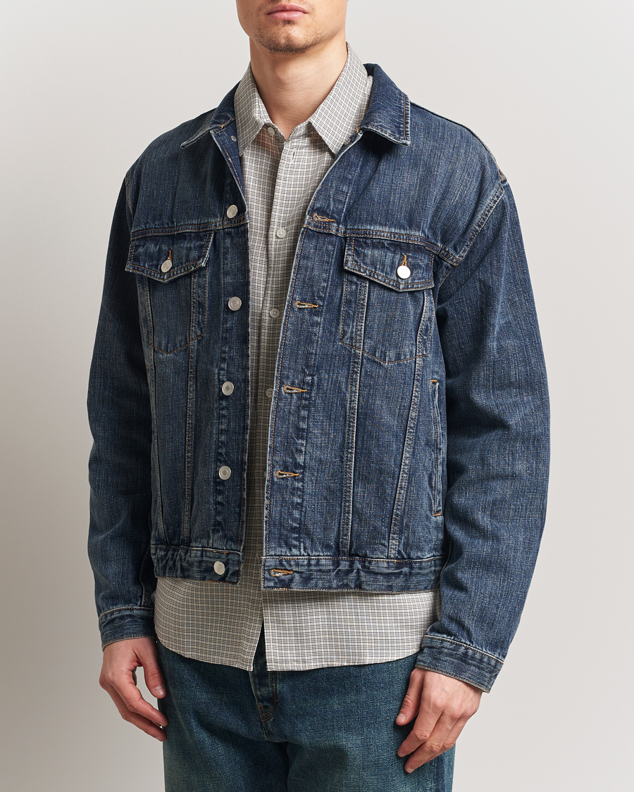 Men | Coats & Jackets | Jeanerica | Joe Denim Jacket Dark Blue Righe