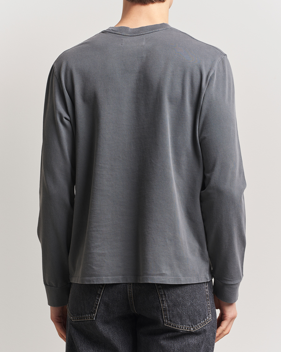 Men | T-Shirts | Jeanerica | Clement Crew Neck Sweatshirt Washed Black