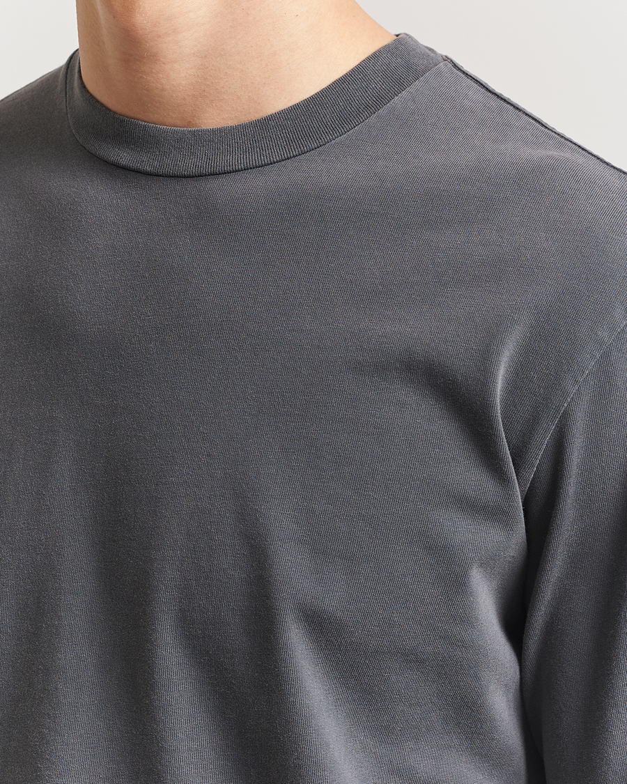 Men | T-Shirts | Jeanerica | Clement Crew Neck Sweatshirt Washed Black