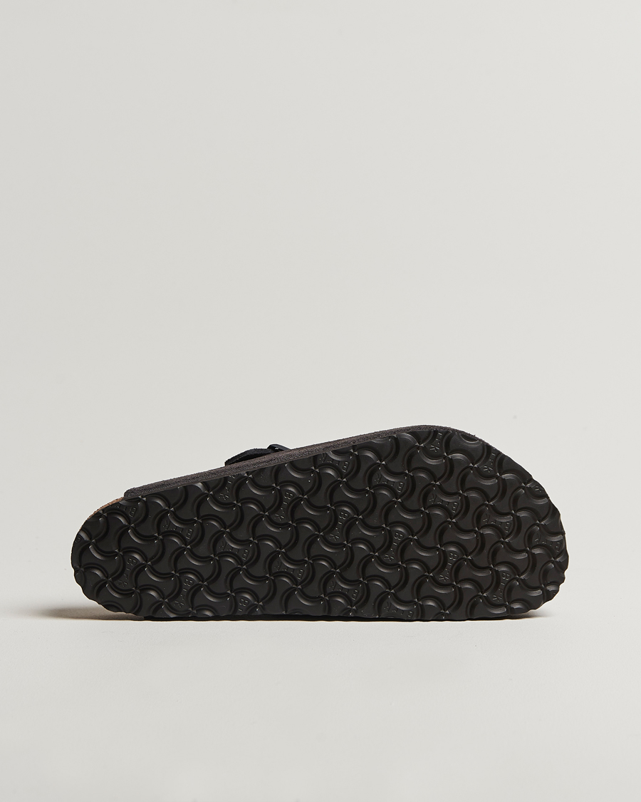 Men | Sandals & Slides | BIRKENSTOCK | Boston Classic Footbed Velvet Grey Suede