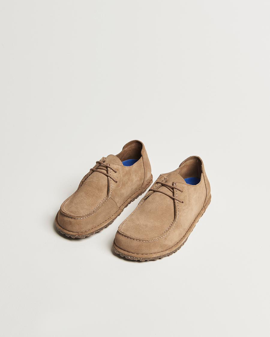 Men | Loafers | BIRKENSTOCK | Utti Lace Suede Loafer Gray Taupe