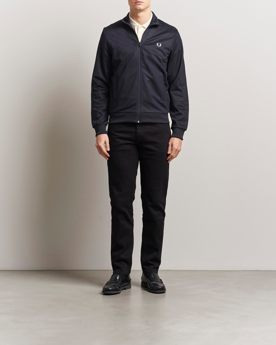 Men | Sweaters & Knitwear | Fred Perry | Track Jacket Navy